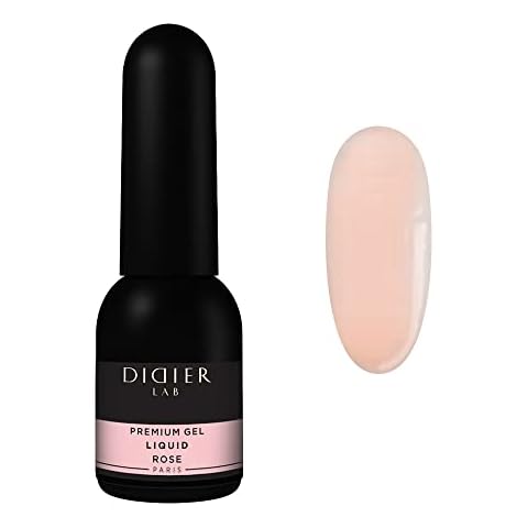 Didier Lab - Premium Gel Liquid Rose - Builder Gel in a Bottle - Nail Extension for up to 5mm - Viscous - Easy Application - Suitable for Beginners - For UV Lamp – French Manicure – Pink Colour Cover