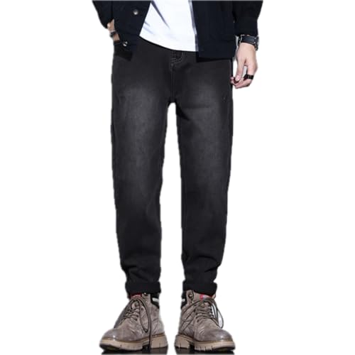 Jeans Pants Trousers Denim Spring and Autumn Stretch Men's Small Classic Japanese Loose