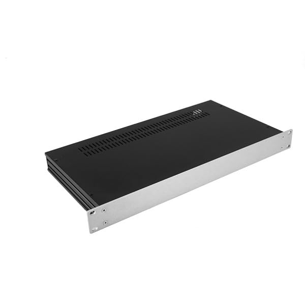 HIFI 2000 Slim Line 01/230 DIY Audio Case Cabinet Chassis 4mm Argento Made in Italy