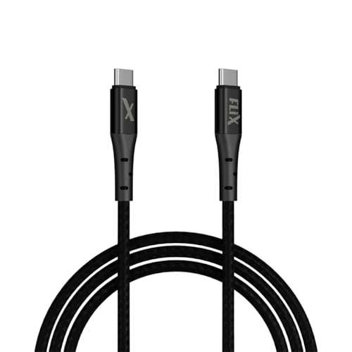 FLiX(Beetel) RUSH 160 C to C upto 60W Power Max, Tough Braided 1M cable for Smartphones, Tablets, Laptops & other type C devices, PD Technology, with Data Sync upto 48Mbps (RBCC160, Black) (B0D94FLGM4) Amazon Price History, Amazon Price Tracker