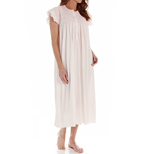 P-Jamas Women's Daisy Daisy Smocked Cap Sleeve Nightgown2