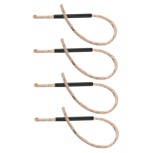 balacoo 4 Pack Fire Starter Camping Tool Cords Aluminum Handles Survival Ropes for Outdoor Use