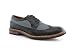 Ferro Aldo MFA-19312A Black Gray Men's Perforated Lace Up Oxford Dress Classic Shoes (9.5)