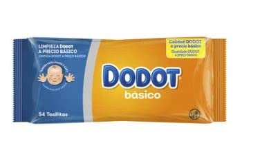 LOGAN Toallitas húmedas para bebé, aptas para cara y manos DODOT Básico 54 uds.