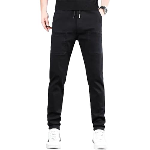 Manzera Mens Stretch Cargo Pants, MultiPants High Stretch Multi-Pocket Durable Cargo Pants, Casual and Comfortable