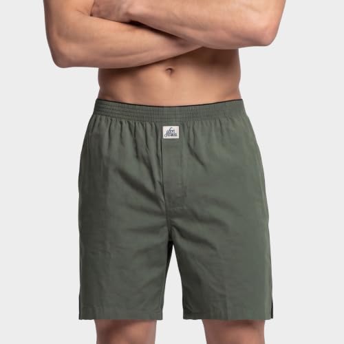 Image of Levi's 074 Boxer Shorts for Men | 100% Poplin Cotton | Breathable | Solid Men's Boxers | Relaxed Fit | Smooth Hand-Feel | Yarn-Dyed, Long Lasting Colour | Functional Fly | Tagless | Pack of 1