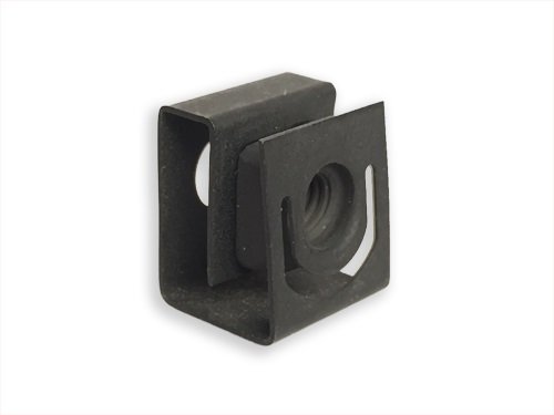 Rackgold® Black 10-32 Slide-On Cage Nut & Screws W/Washers 25-Pack - Usa Made #TOP2