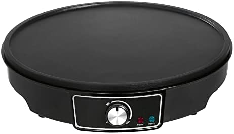 Ovation 1000W Crepe and Pancake Maker with Batter Spreader, Ladle & Spatula