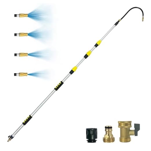 Telescopic Gutter Cleaning Tool with Hose