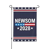 12x18 Newsom 2028 Garden Flag Gavin-Newsom for President 2028 Yard Sign Banner No Flagpole
