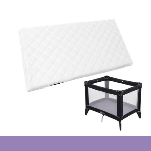SnuzPod 4 Baby Crib Mattress -Thick & Soft Foam Mattress with Hypoallergenic, Antibacterial, White Cover 75.5 x 40 x 5 cm
