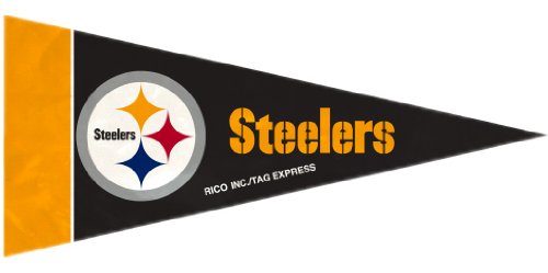 Mini pennants Pittsburgh Steelers pack de 8 petits drapeaux muraux NFL