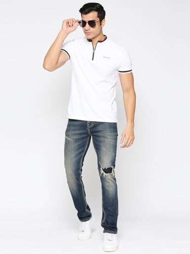 Image of Being Human Black Slim Straight Fit Men's Denims Clothing