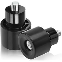 kekykm Motorcycle Decorative wheel Rotatable Crash Bar End Sliders M12 Screw compatible with Harley Davidson Touring Saddlebag Guard Engine Guard Bar Street Glide Road Glide King Electra/Ultra 1997-Up