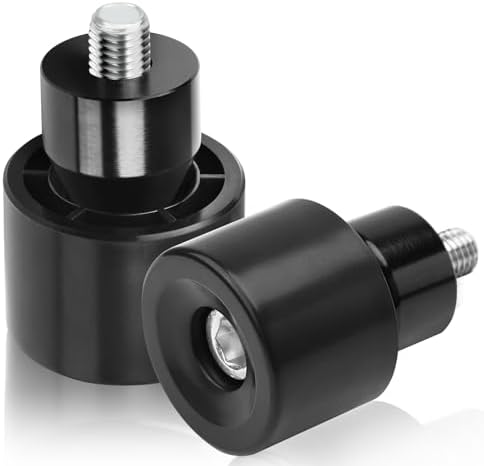 kekykm Motorcycle Decorative wheel Rotatable Crash Bar End Sliders M12 Screw compatible with Harley Davidson Touring Saddlebag Guard Engine Guard Bar Street Glide Road Glide King Electra/Ultra 1997-Up