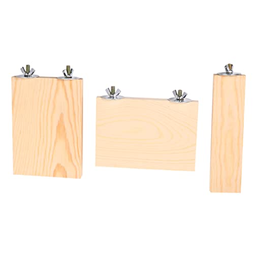 Yardwe 3pièces Perchoirs pour Perroquets Et Petits Animaux Stations De pour Hamsters Et Rongeurs Accessoires pour Cage