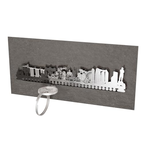 13gramm Singapour skyline porte-clés dans un coffret cadeau