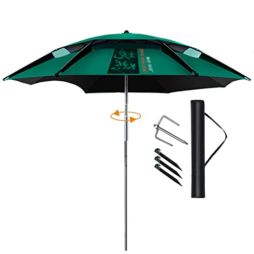 Parasols Umbrellas a prueba de agua para un paraguero para pescar, acampar, barbacoa, playa, jardín al aire libre, protección de sombra solar de 360 ​​°, refugio de sol, copa de paraguas al aire