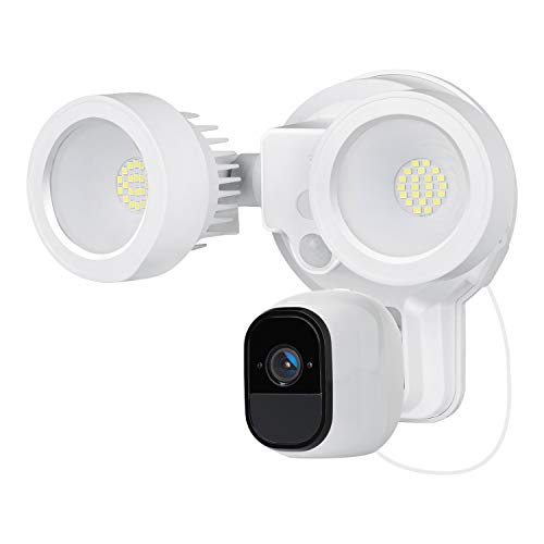 Wasserstein 3-in-1 Floodlight, Charger and Mount Compatible with Arlo Pro & Arlo Pro 2 - Turn The Arlo Camera into a Powerful Floodlight (White) (Arlo Pro/Pro 2 NOT Included)