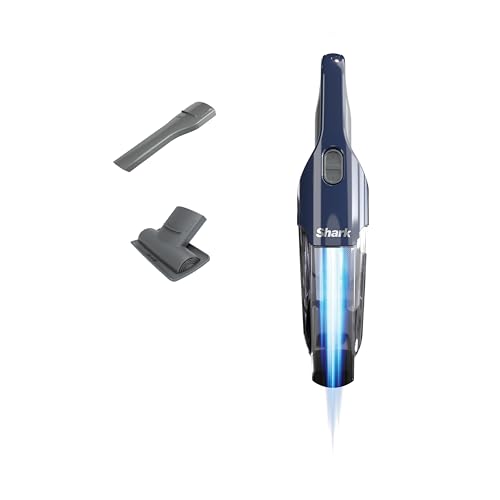 Image of Shark Cyclone PET Handheld Vacuum | HyperVelocity Suction | Powerful Pet Hair, Home & Car Cleaning | USB Rechargable| Lightweight | Crevice Tool & Multi Surface Pet Tool | Navy Blue /Grey | CH701