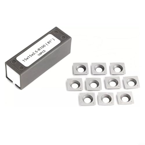 HOHOVYVY Plaquitas de carburo de tungsteno 15MM cuadrado 4 filos de corte para carpintería