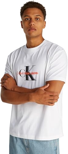 Calvin Klein T-Shirt Manches Courtes Homme en Coton Idéal pour l'Été