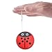 LALADEFIEE Wooden Ladybird Yo-Yo Ball Kids Toy for Hand-Eye Coordination Wrist Strength Training String Ball 1.88 Inch