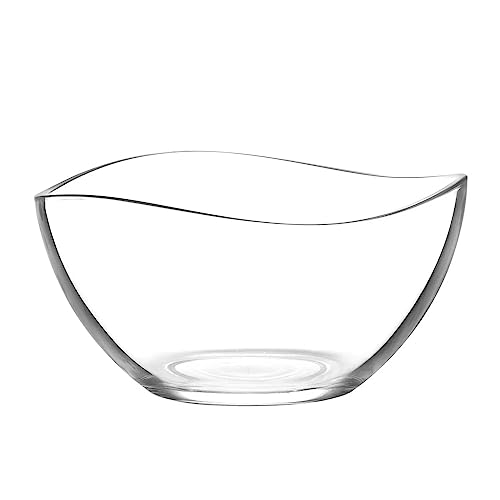 CLEARFEE Salatschüssel aus hochwertigem Glas 1880 ml Deko-Schale...