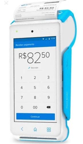 Maquininha de passar Cartão Débito e Crédito Point Smart -Chip - Wifi