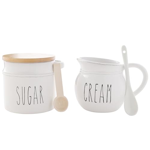 Juego de azucarera y jarra de crema de diseño elegante en dolomita blanca Hestia 2
