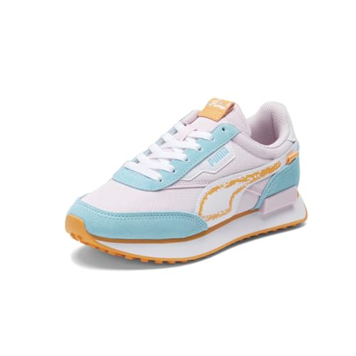 PUMA Kids Girls Future Rider Spring Sketchbook Lace Up Sneakers Shoes Casual - Blue, Pink - Size 6 M2