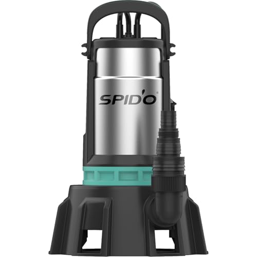Spido - Pompe d’Évacuation Eaux Chargées et Salées SPICONCEPT ECS 1000-1000 W - 21 m³/h