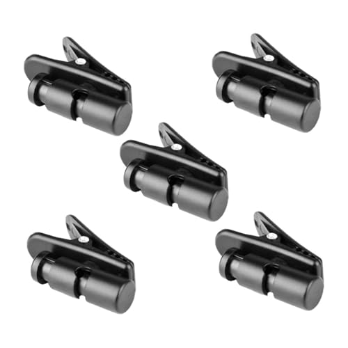 BESPORTBLE 5 piezas Clips de Cable para Micrófono y Auriculares Sujeta Cables para Collar y Ropa Fijación Segura Deportes y Uso Diario Compatible con Auriculares