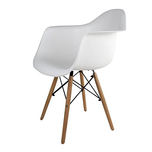 Cadeira com Braço Eames Iii de Polipropileno Branca
