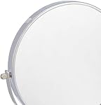 Amazon Basics Wall-Mounted Vanity Mirror - 1X/5X Magnification, Chrome