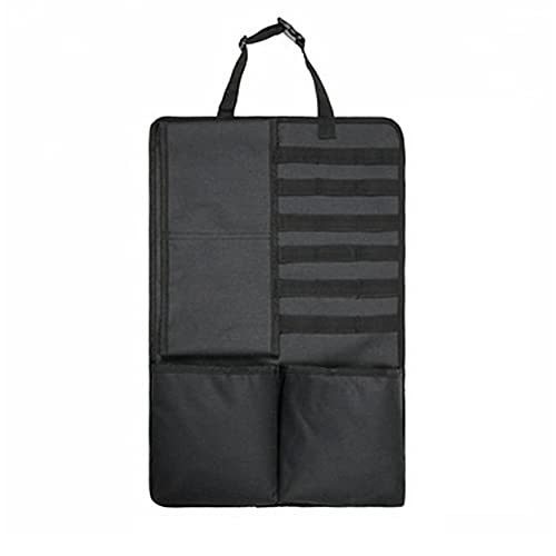 Siège arrière de voiture réglable organisateur de dossier de siège tactique-panneau de véhicule MOLLE tactique avec organisateur de siège Molle, protecteur de housse de siège de voiture universel Cover