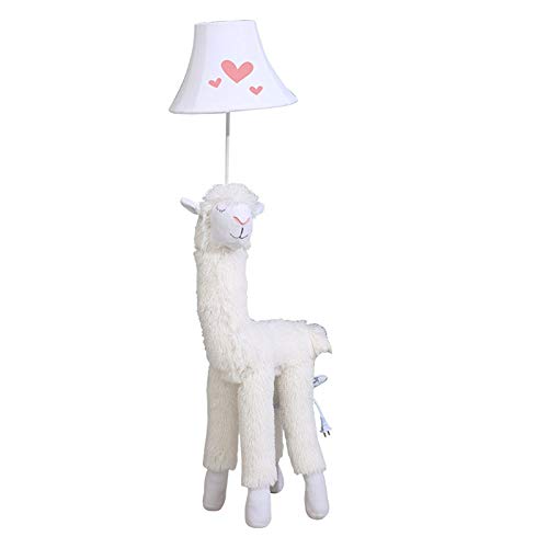 Suave Linda Pluma Blanco Camello Lámpara De Piso,Linda Alpaca Dormitorio Calentar Y Creativo Para Niños Cabecera Lámpara Por Regalo,Casa Decoración,Lámpara Encendiendo AA+ ( tamaño : Dimmer switch ) Cover