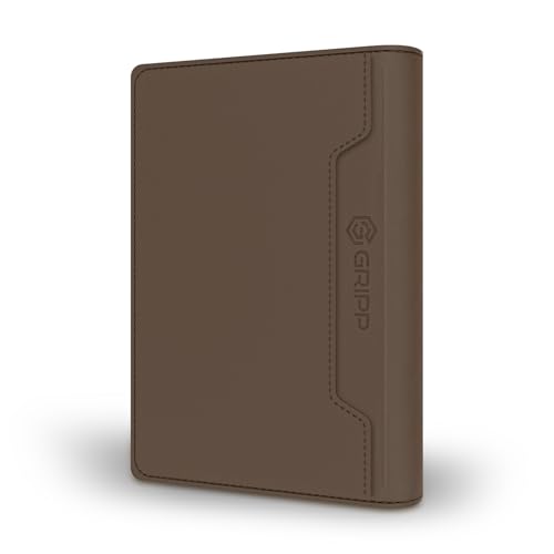 Image of GRIPP Mag Pocket Wallet Card Holder Compatible with Mag-Safe for iPhone 17 /16 /15 /14 /13 /12 Series & All Mag-Safe Phone Cases, Premium Leather, Strong Magnetic Alignment - Grey