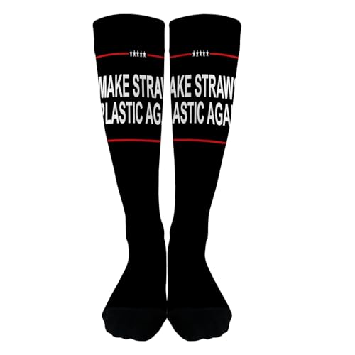 Make plastic again Girls Knee High Socks Boot Socks for Boys Duck Boot Sock Cute Long Boot Sock Youth