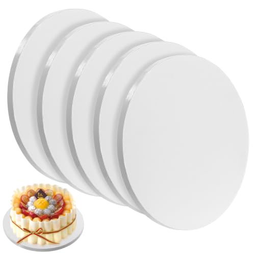 McBlast 5 Unidades Base para Tartas Cartón 25 cm Blanca