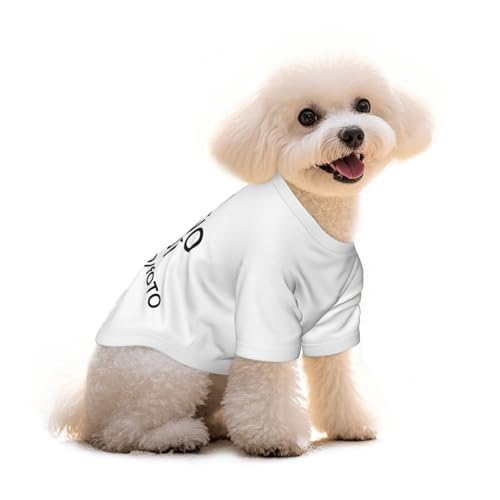 Camiseta Personalizada para Perros – Agrega Texto, Logo o Imagen, Disfraz Divertido, Chaleco para Perro, Ideal para Cumpleaños, Navidad, Halloween, Fiestas Mascotas S