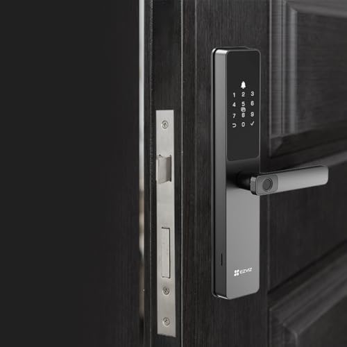 Bild 5 - EZVIZ Smart Lock DL05 7-in-1 Türschloss, schlüsselloses Türschloss mit Fingerabdruck-Zugang – sicherer Eingang ohne Schlüssel, mehrere Optionen zum Entriegeln – Sofortwarnungen, strapazierfähig
