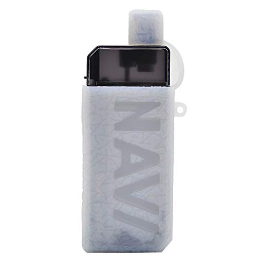 RUILUL Funda protectora de silicona para Voopoo Navi Pod 40W Kit Skin Decal Wrap Sleeve Antislip Shield (Transparente) Cover