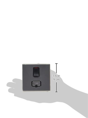 MK Aspect K24961BRCB 13A Switched Connection Unit Double Pole with Neon - Brushed Chrome - Image 3