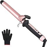 🎀【Temperatur einstellbar】Die Einstelltemperatur des Lockenstabs kann je nach Haartyp zwischen 120 °C und 210 °C eingestellt werden. 120°C -140°Cfür weiches/feines/dünnes Haar, 160°C für naturgelocktes Haar, 180°C für lockiges Haar, 210°C für dickes/grobes Haar.