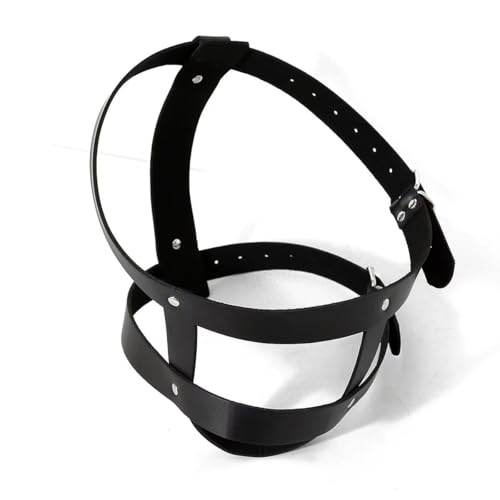 Leather Harness, Adjustable Face Harness Men Fashion Punk Body Harness Face Belt Fashion Clothing Accessories3