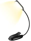 Book Light Rechargeable Clip On, 3 Brightness Levels × 3 Color Temperatures, Lightweight Reading...
