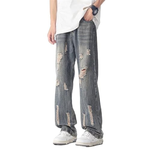Men's American Vintage Jeans Summer Straight Loose Wide-Leg Casual Pants