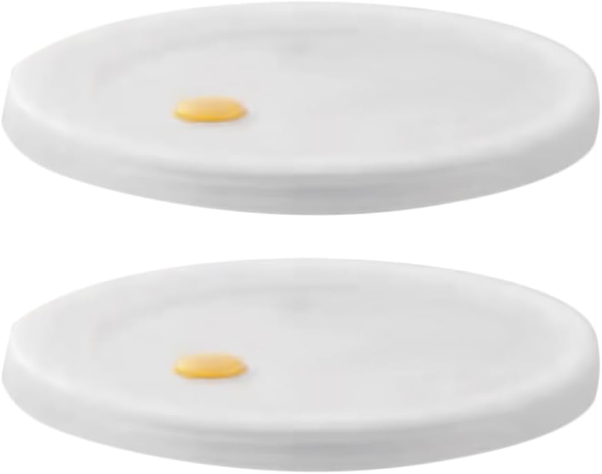 Ciieeo 2pcs Reusable Round Bowl Sealing Lids Air Valve Leak Plastic Covers for Food Storage and Fresh Keeping for Lunch Boxes and Household Use