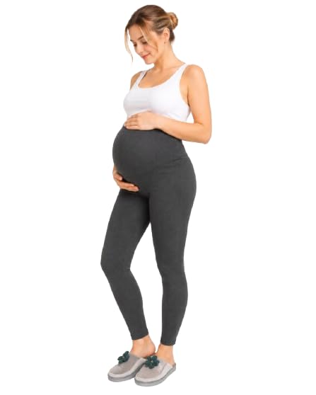 tummy Women’s Maternity Leggings | Pregnancy Pants with Over Belly Support | Soft Stretch Workout Tights | Comfortable Activewear for Yoga, Jogging, Gym & Everyday Wear-picture-39